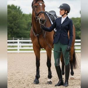 Millers Equestrian Green Riding Pants Size 26 Youth Large